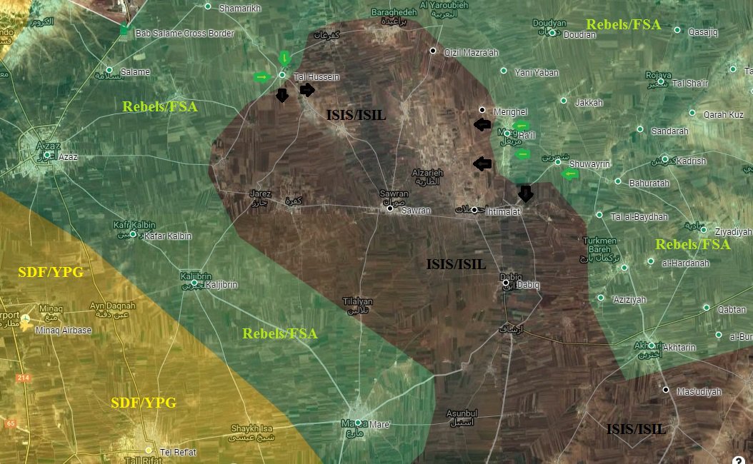 Ankara-backed Militants Seize 3 More Villages from ISIS near Azaz