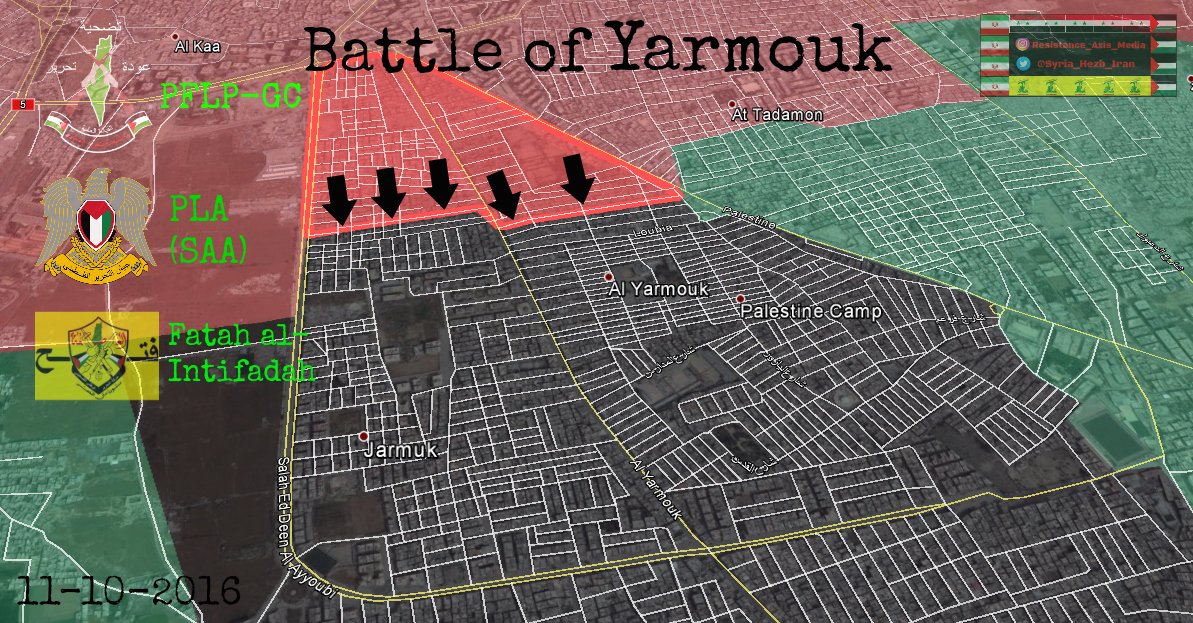 Syrian Government Forces Relaunching Battle for Strategic Yarmouk Camp near Damascus (Map)