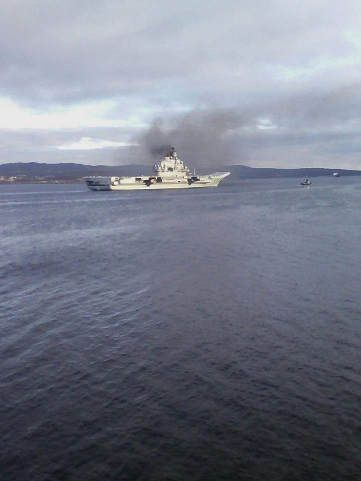 Russian Aircraft Carrier 'Admiral Kuznetsov' Is on Way to Syria - Photo