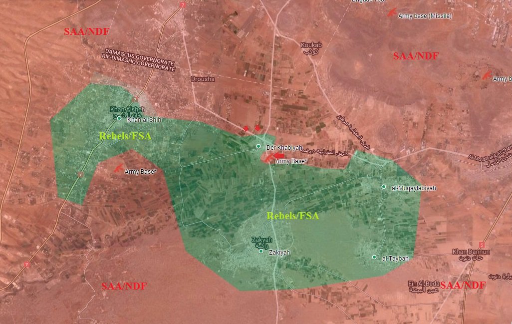 Syrian Army Liberates Air Battalion Base, Prepare to Storm Der Khabiyah in Western Ghouta