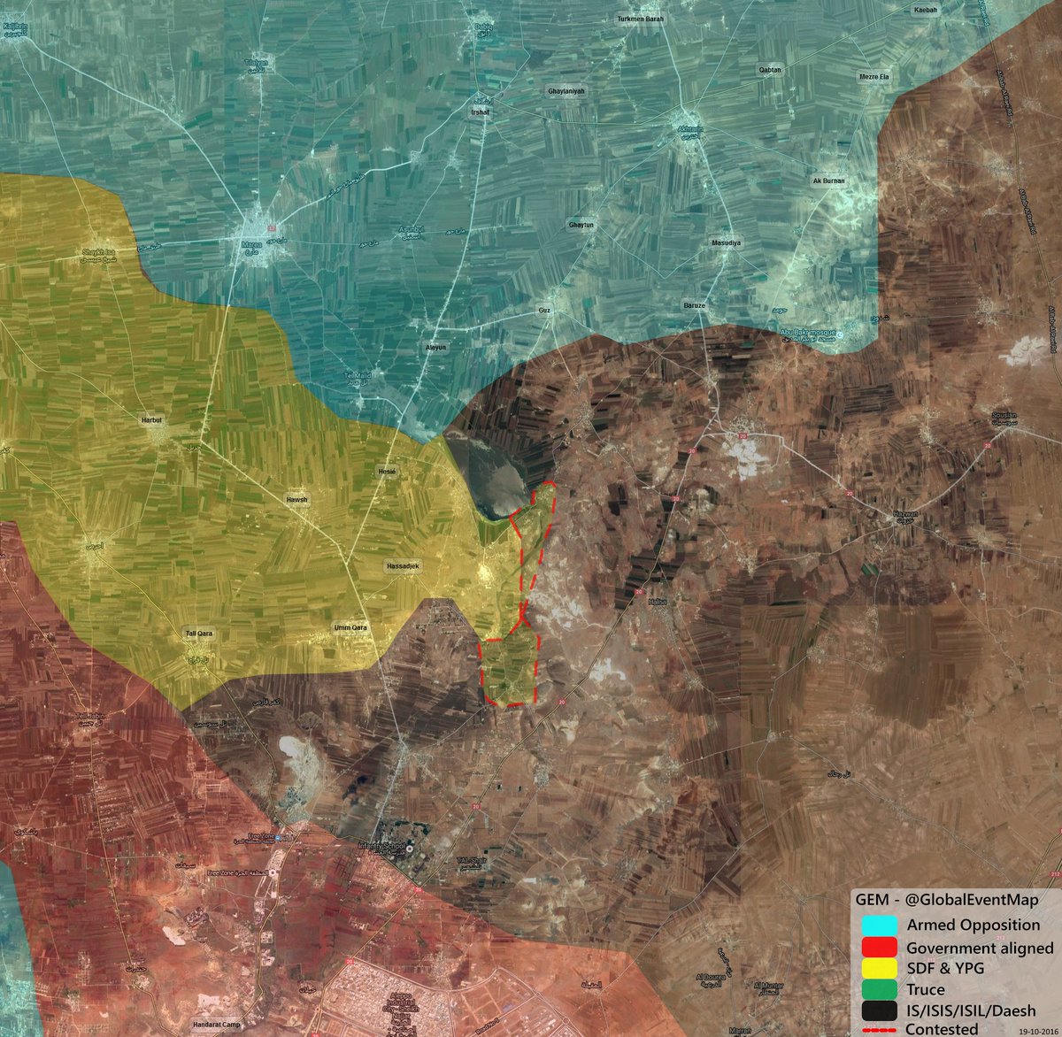 Kurdish YPG Retreating in Northern Aleppo Under Turkish Pressure