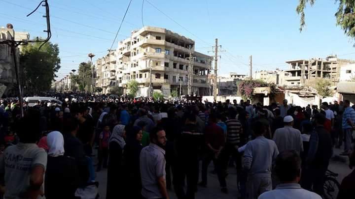 Moadamiya Is Under Government Control. Members of Free Syrian Army Are Being Transported from Damascus to Idlib (Photo & Video)