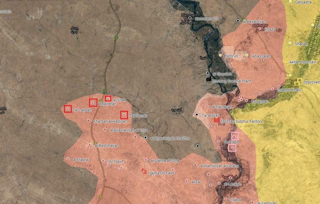 Iraqi Forces Push ISIS Back from more Villages South of Mosul