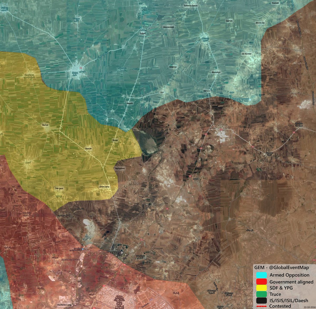 Footage: Turkish Regular Army Clashing with Kurdish YPG in Northern Aleppo