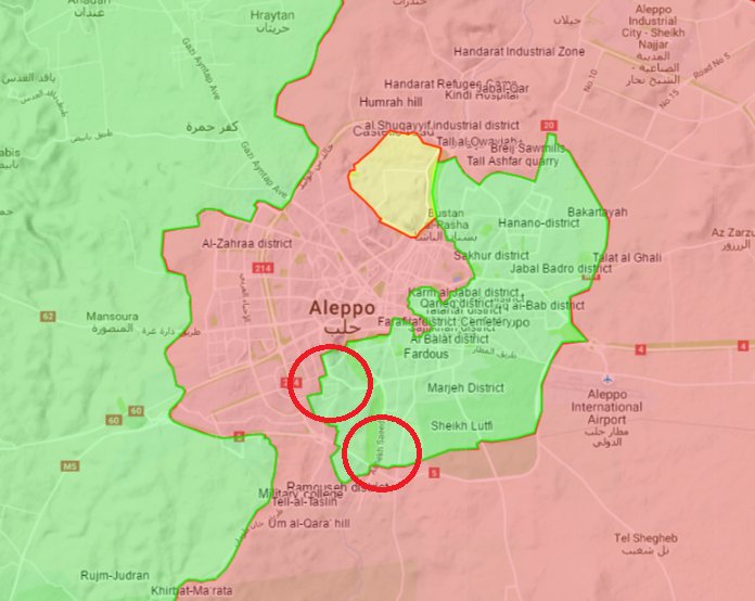 Heavy Clashes Resumed in ALeppo City as Syrian Army and al-Nusra (al-Qaeda) Deployed Reinforcements