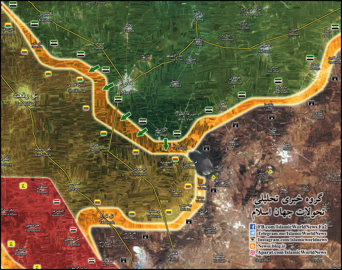 Turkish-Backed Militants Attempt to Break Kurdish YPG's Defenses North of Aleppo City