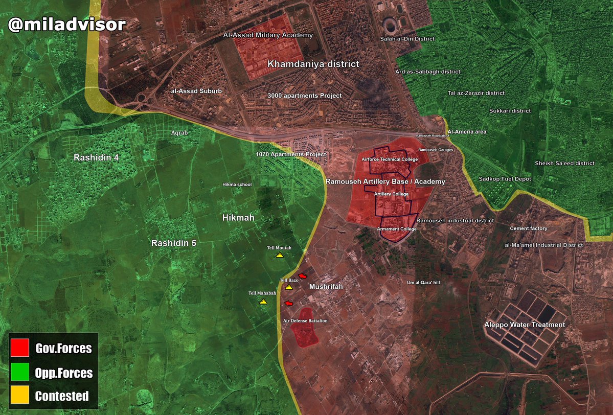 Overview of Military Situation in Aleppo City on October 25, 2016 (Map, Videos)