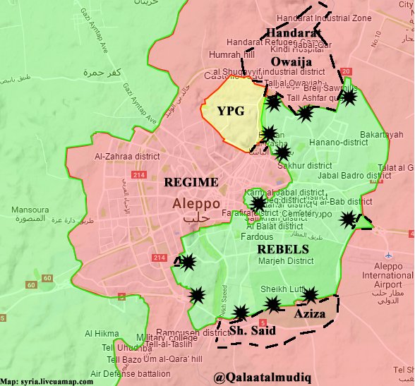 Overview of Military Situation in Aleppo City on October 27, 2016