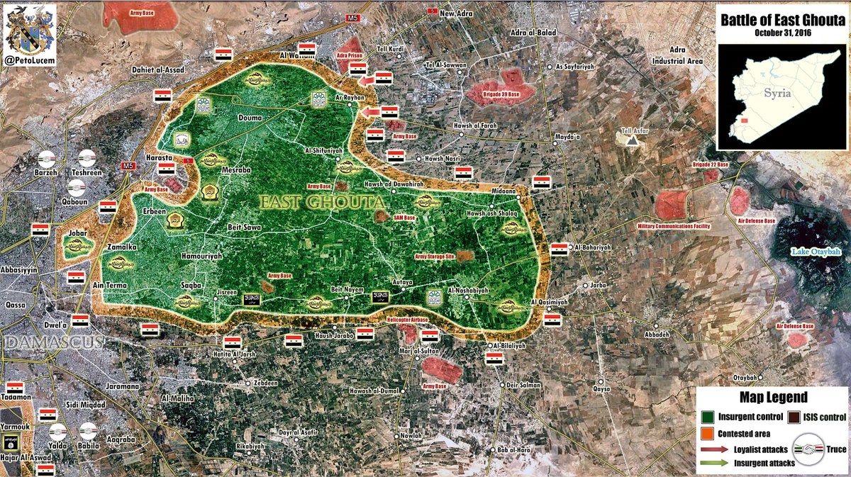 Pro-Militant Media Blame Syrian Military for Usage of Air Power in Eastern Ghouta