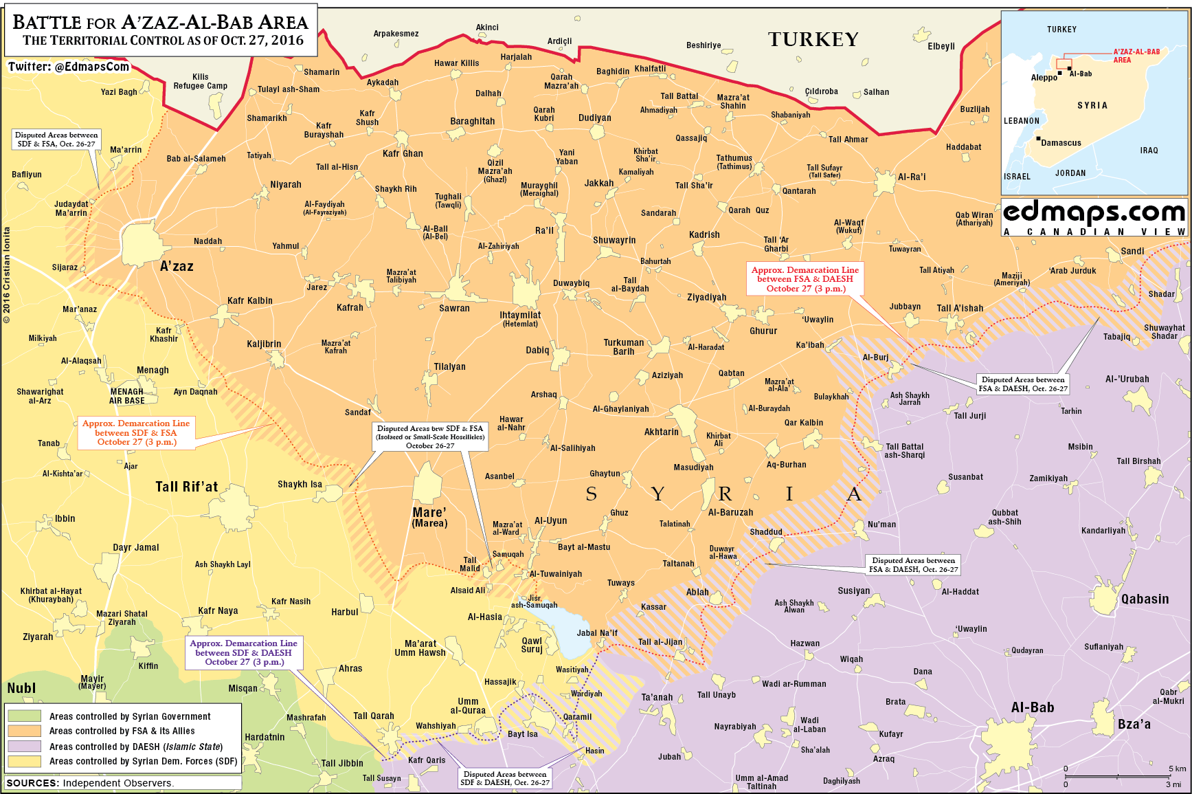 Kurdish YPG Claims to Kill over 30 Turkish-backed Militants in Tall Malid