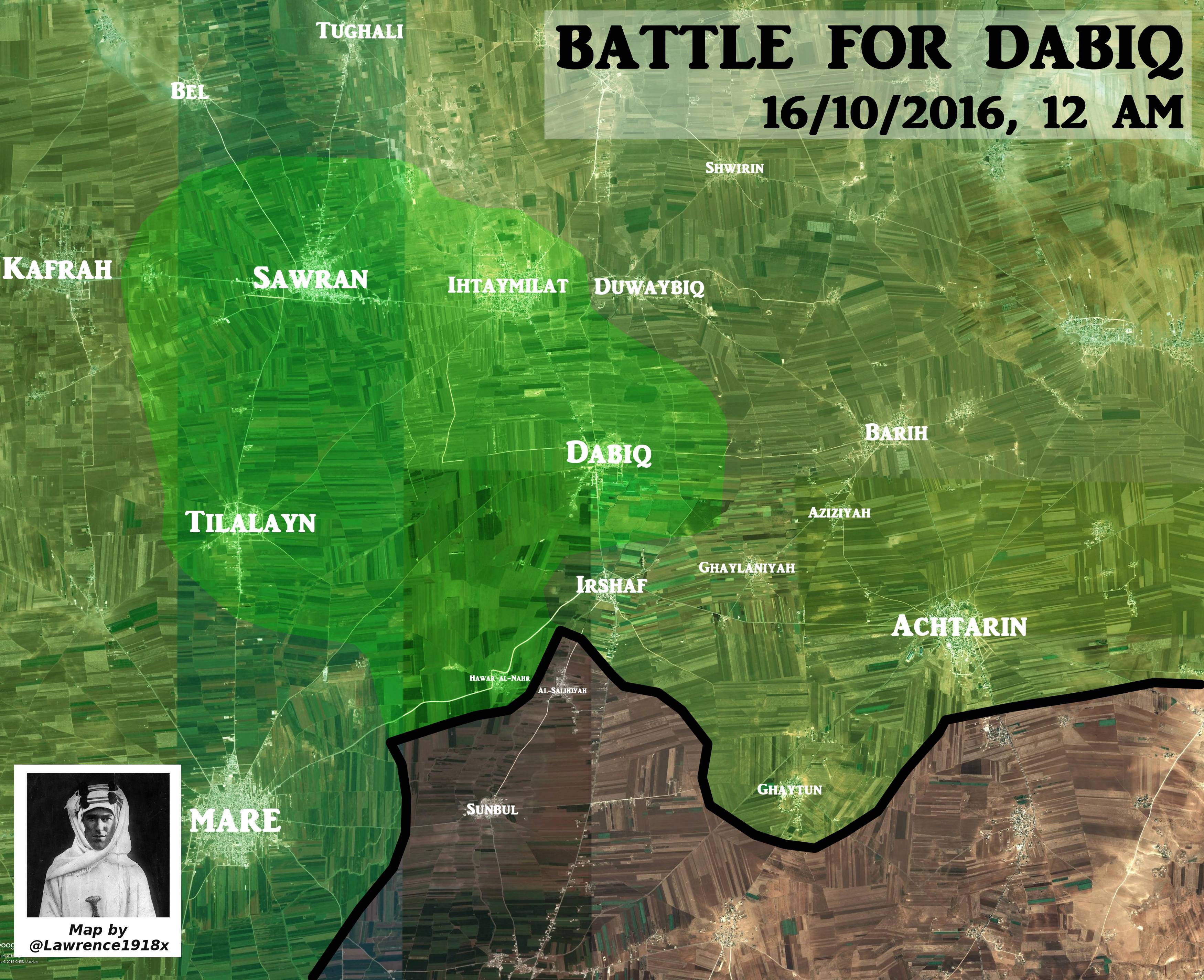 ISIS Withdraws from Area of Azaz in Northern Aleppo. Turkish-backed Militants Take Control of Dabiq and Sawran