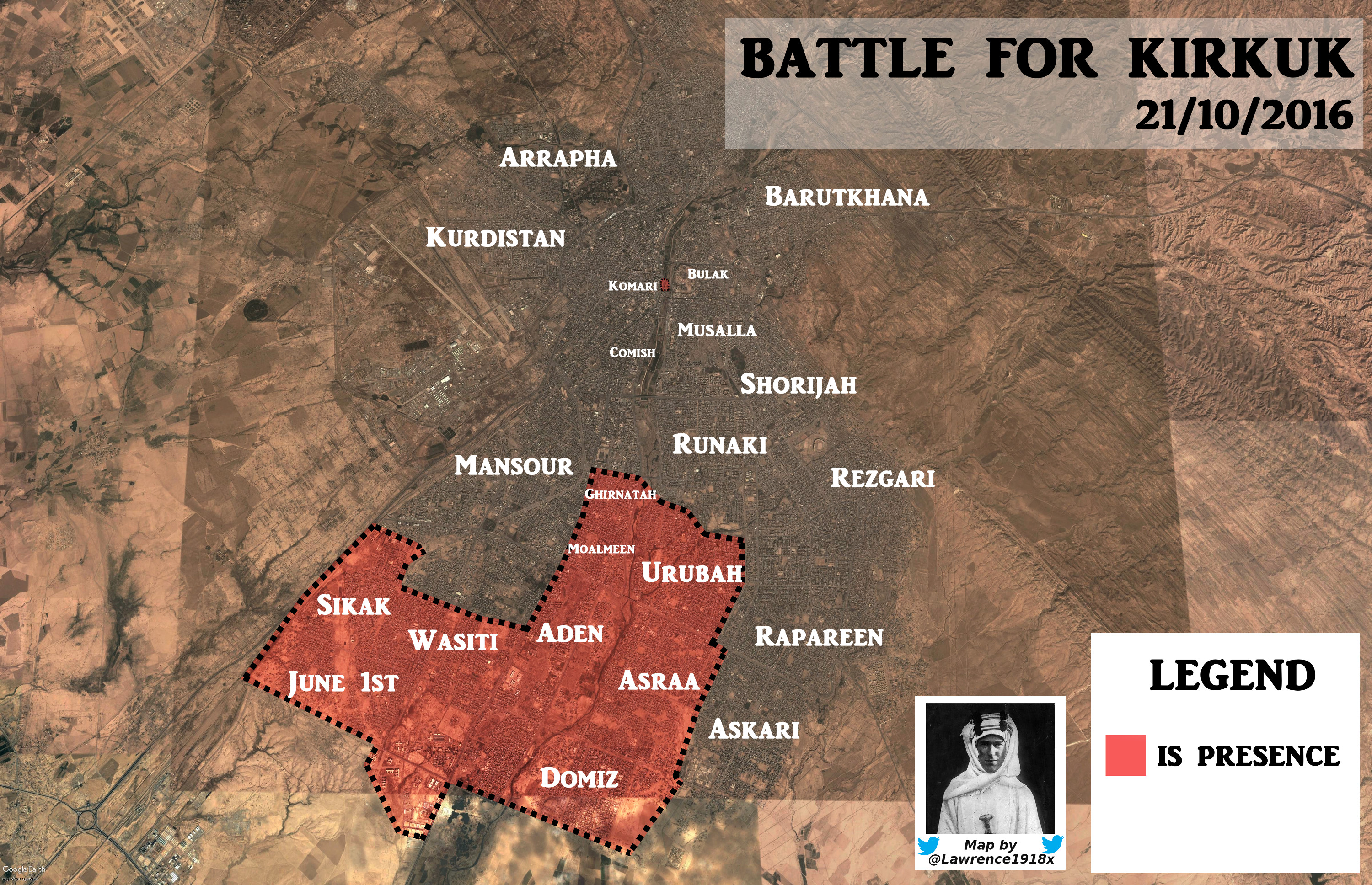 Iraqi Map Update: ISIS Offensive in Kirkuk