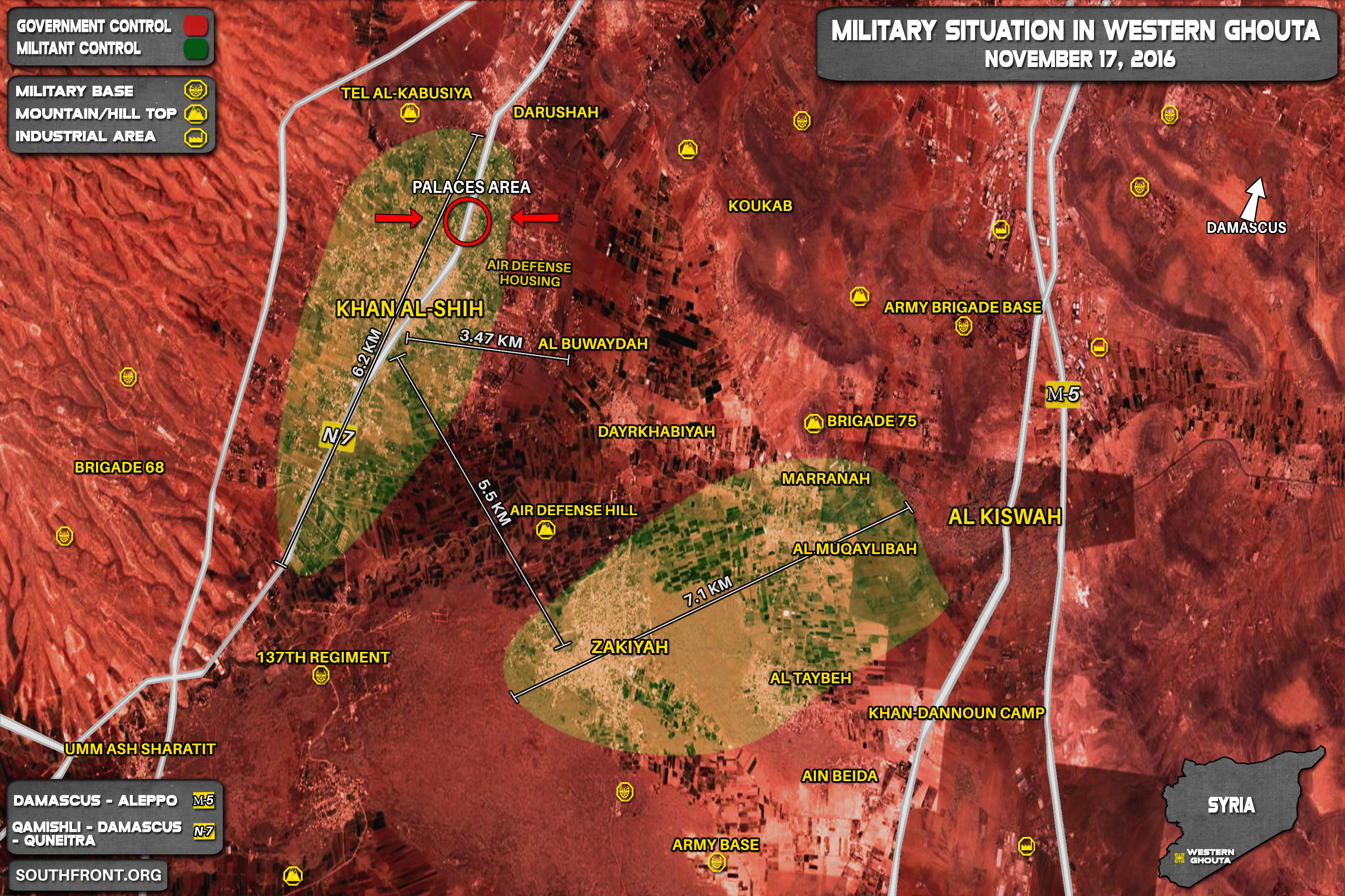 Govt Forces Advancing in Khan al-Shih Pocket in Western Ghouta