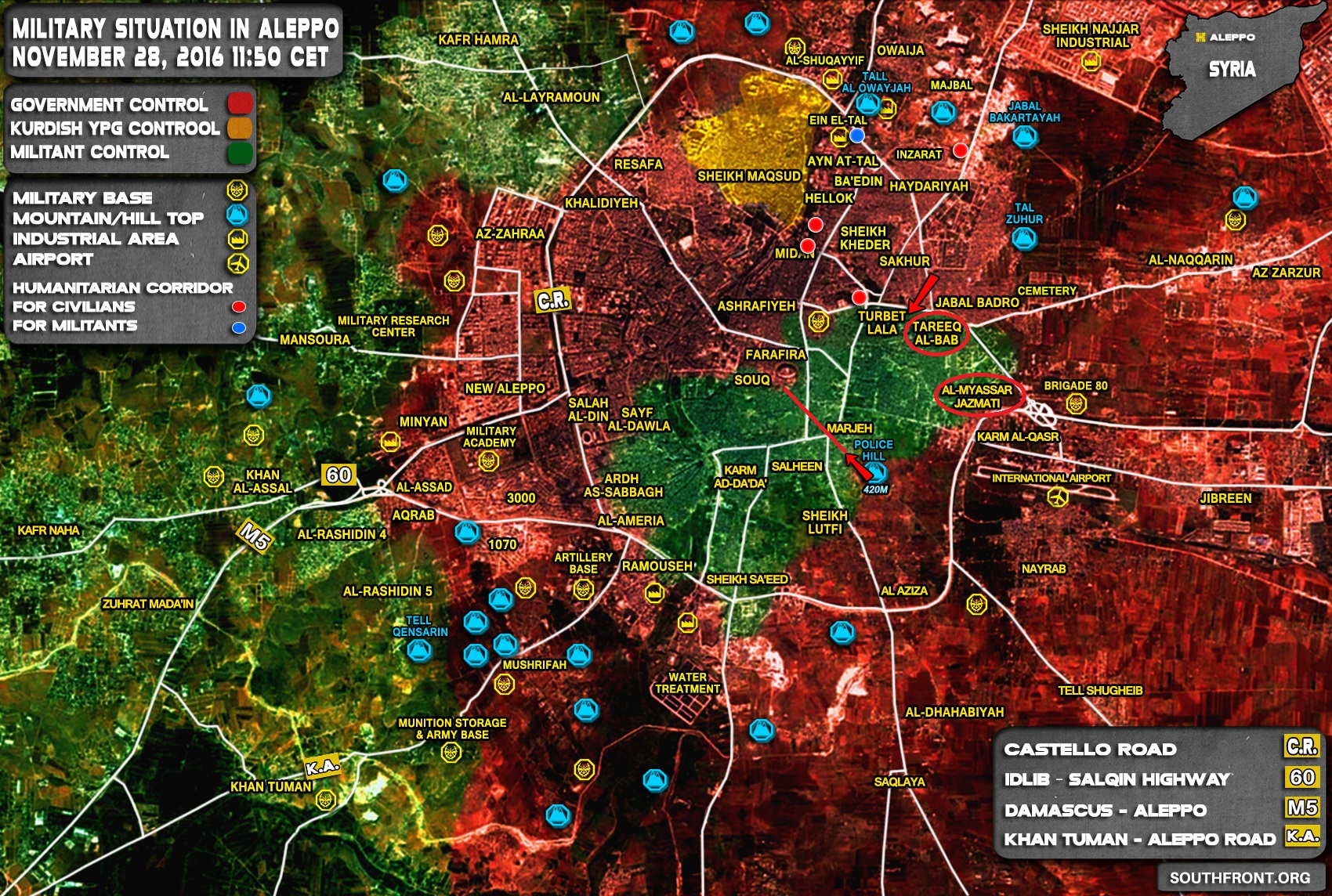 Government Forces Push Further into Militant-Held Part of Aleppo City