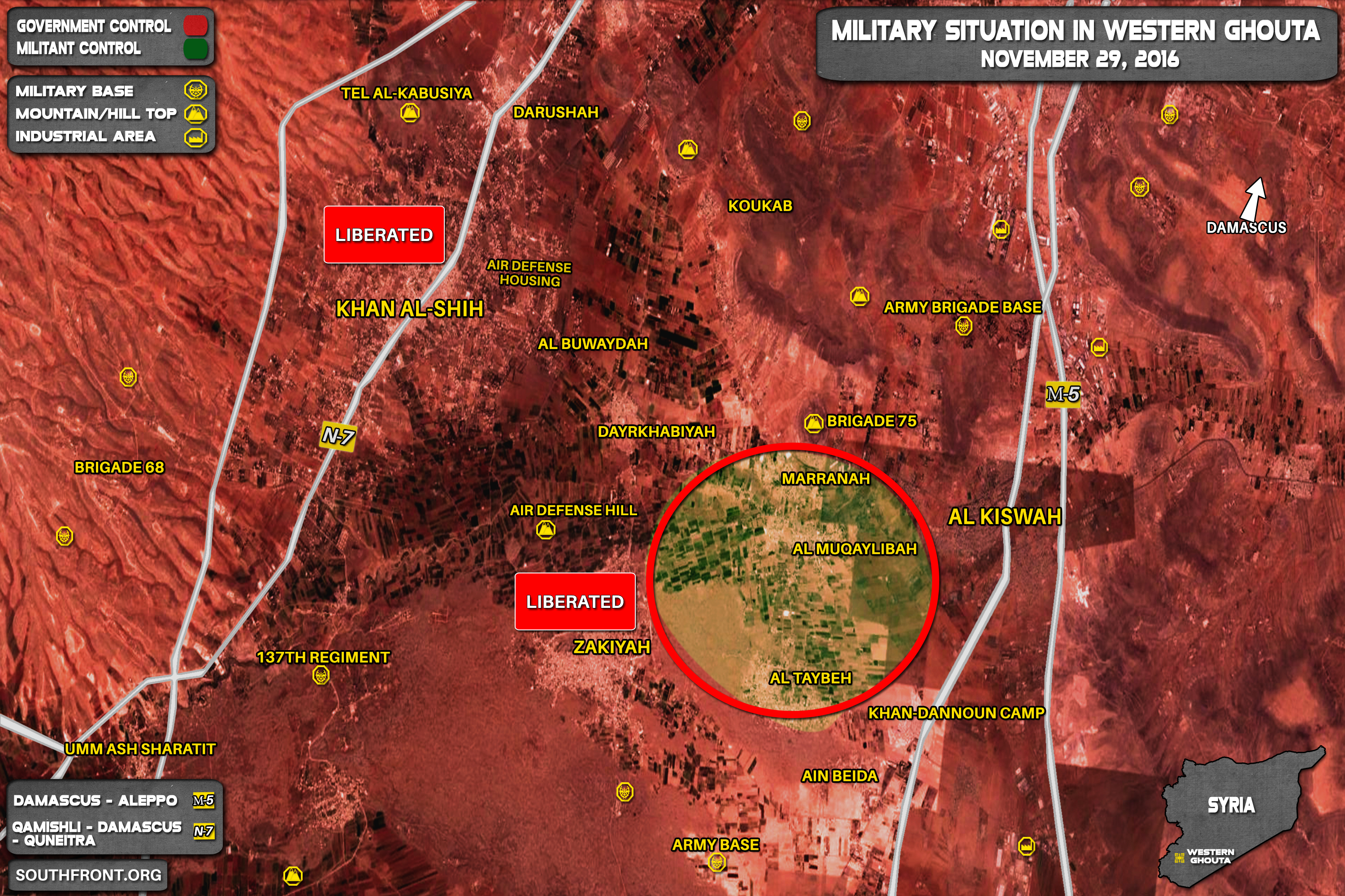 Syrian Government Sets Control of Whole Western Ghouta as Militants Withdrawing from Area