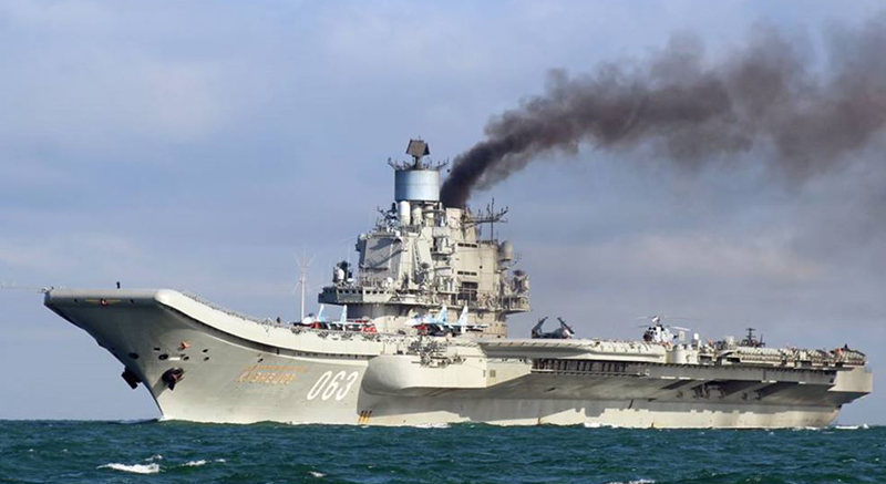 'Old and Rusty' Admiral Kuznetsov Aircraft Carrier in Comparison to Ohers (Infographics)