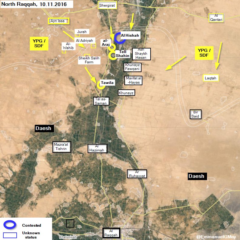 Kurdish Forces Liberate 3 more Villages from ISIS in Raqqa Province