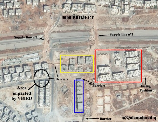 Close Look at Military Situation in 1070 Aparment Project of Aleppo City