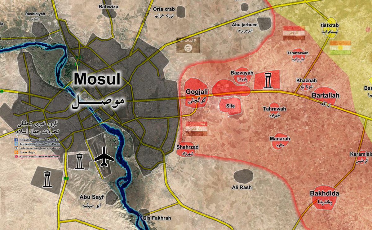 Iraqi Map Update: Anti-ISIS Forces Readying to Wide-Scale Storm of Mosul