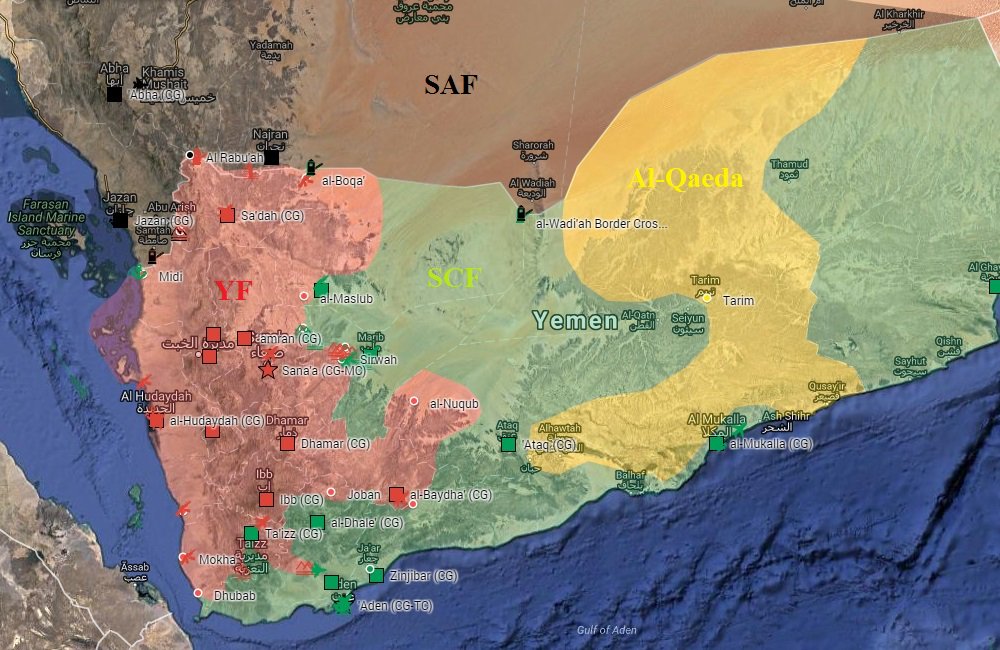 Houthi-Saleh Forces Continue Crossborder Attacks on Saudi Arabia