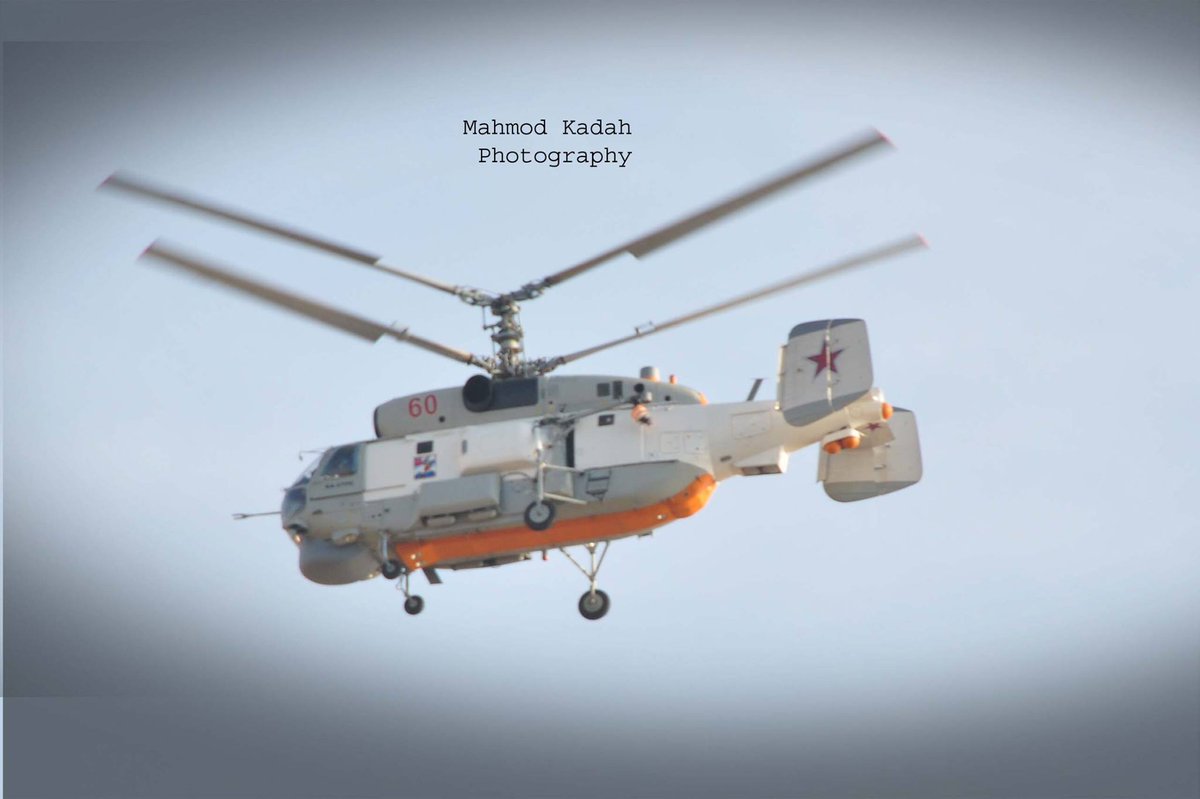 Ka-27 and Ka-29 Helicopters from Admiral Kuznetsov's Deck in Syrian Sky