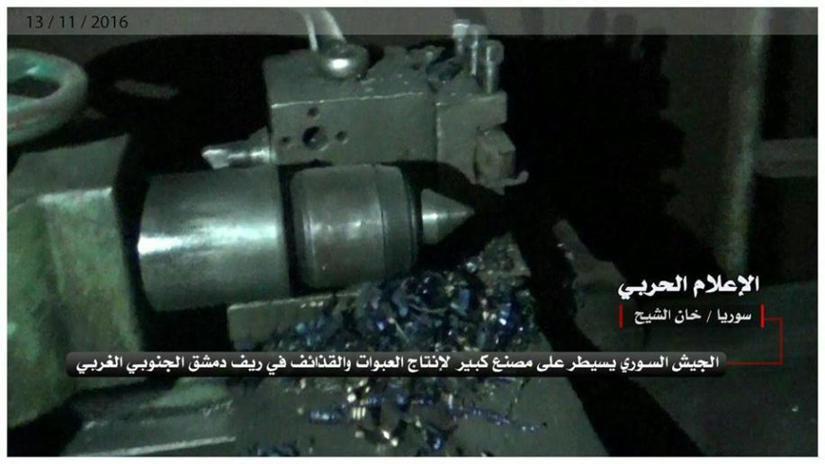 Syrian Army Seized al-Nusra(al-Qaeda) Weapons Factory in Western Ghouta (Video)