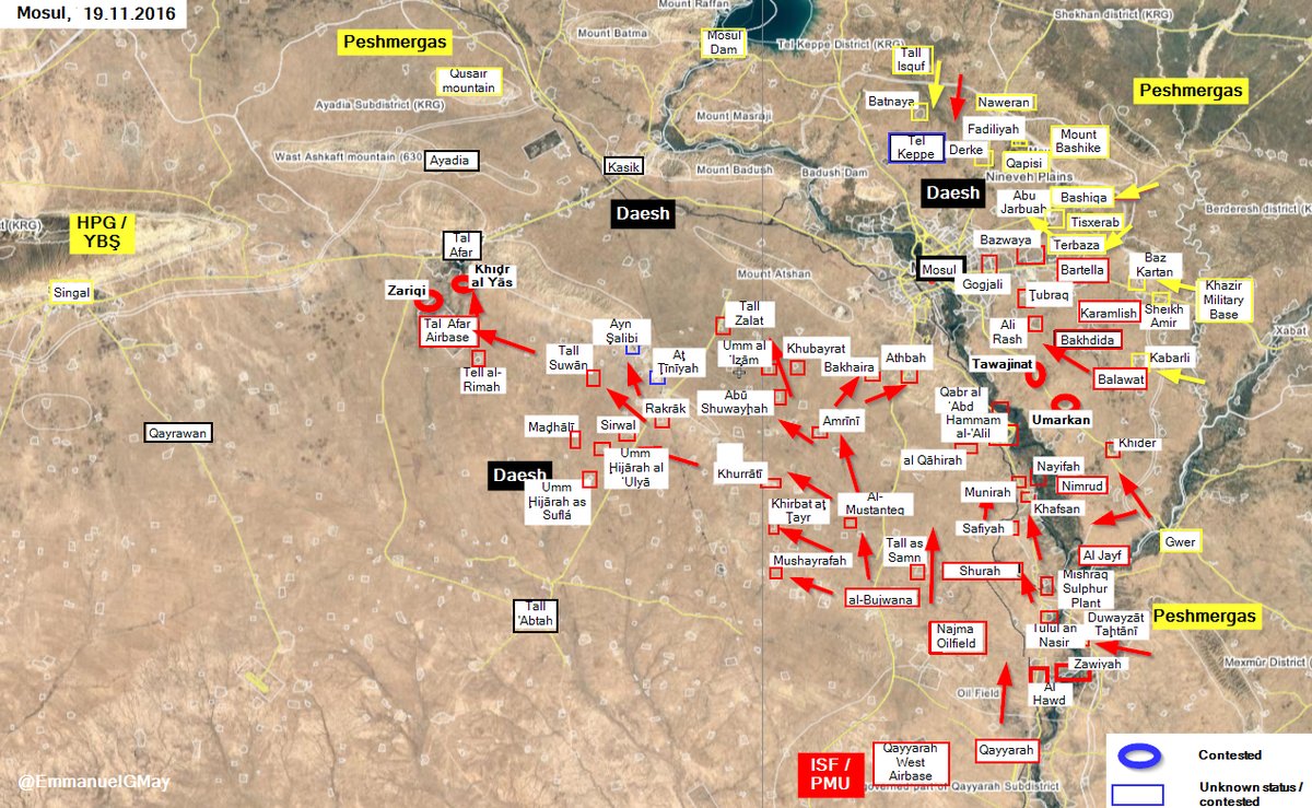 Iraq: ISIS Retreat from More areas in Mosul Countryside