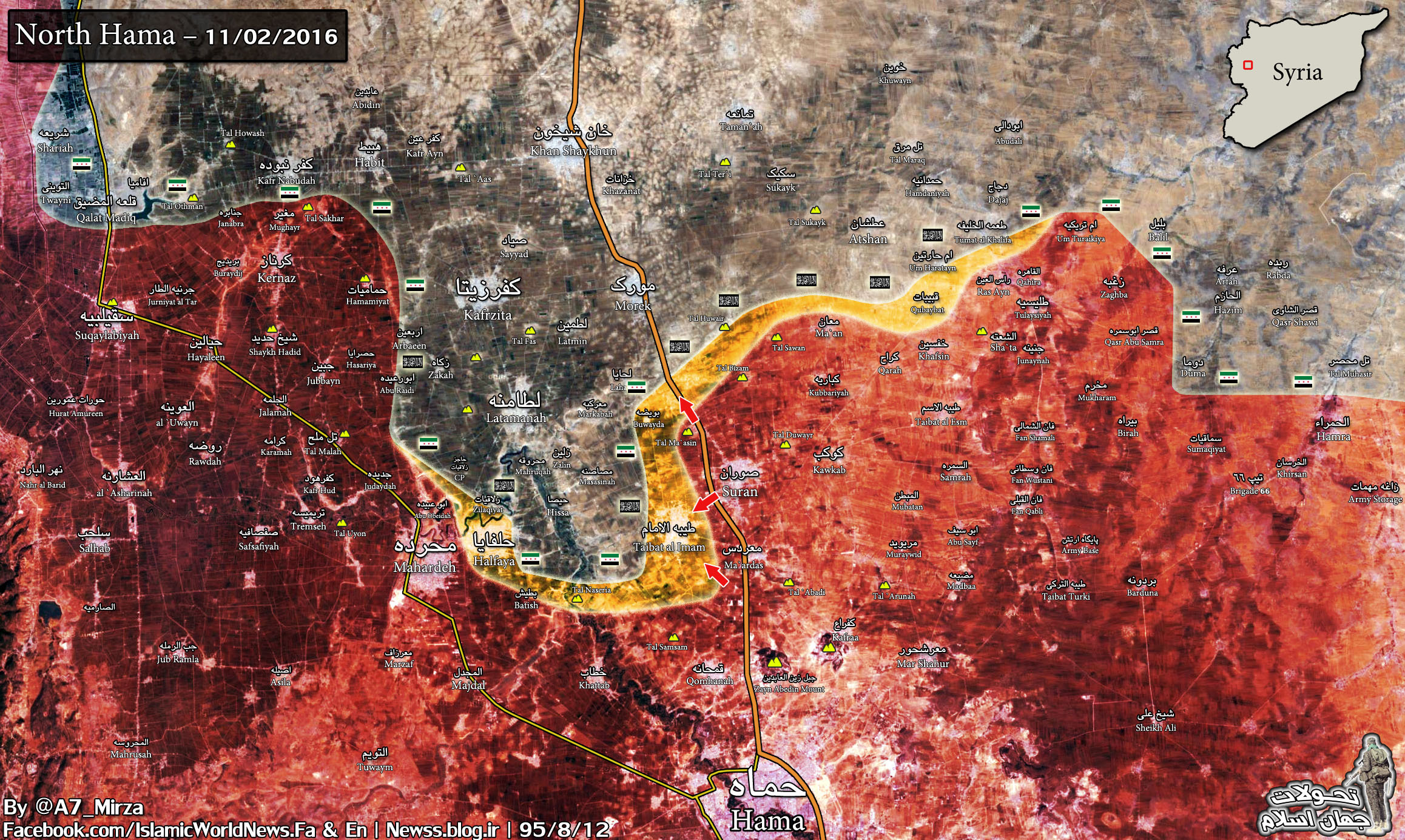 Syrian Govt Forces Liberate More Areas along Aleppo-Hama Highway