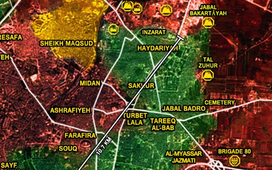 Footage: Government Forces Are in Control of Zuhur Hill in Eastern Aleppo