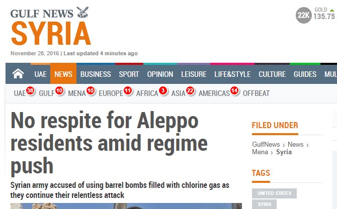 Mainstream Media Is in Outrage as Government Forces Liberating Northeastern Aleppo and Freeing Civilians Held there As Hostages