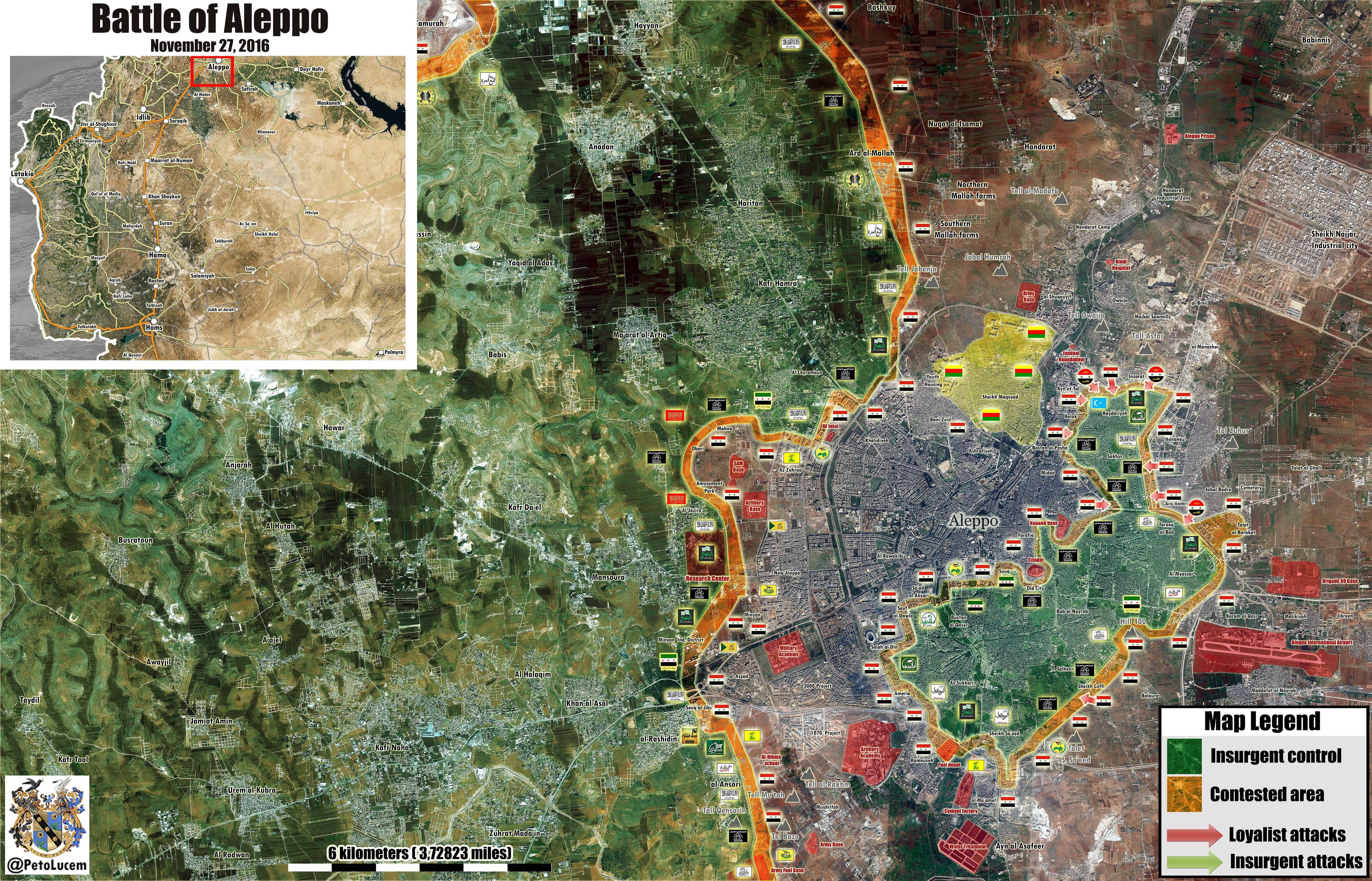 Syrian Army Liberated Inzarat Neighborhood of Aleppo City