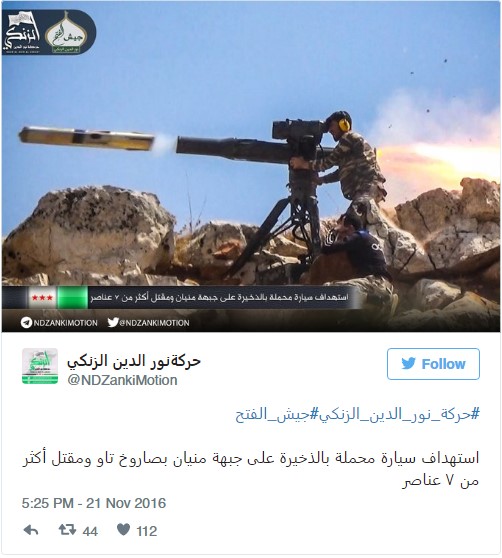 CIA Still Supplies TOW Missiles To 'Rebel Group' That Beheaded Child Near Aleppo and Filmed This