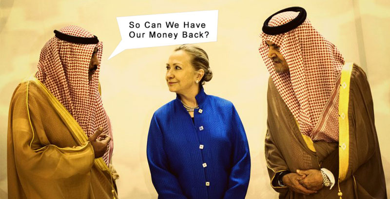 Hillary Is No More Best Friend of Saudi Arabia?