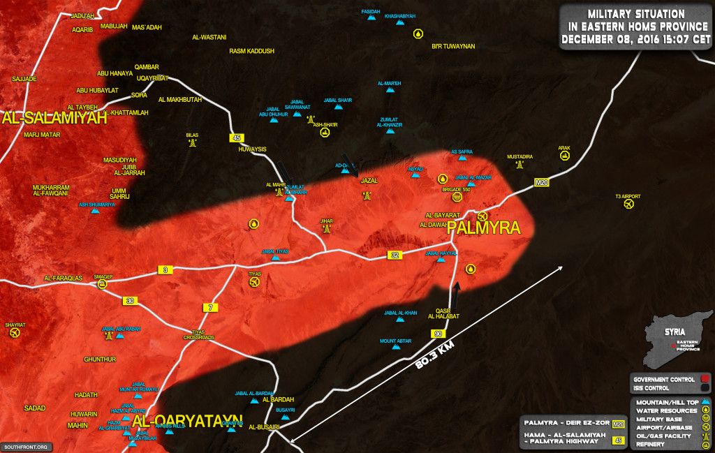 ISIS Achieves Significant Gains Near Palmyra, Continues Advance