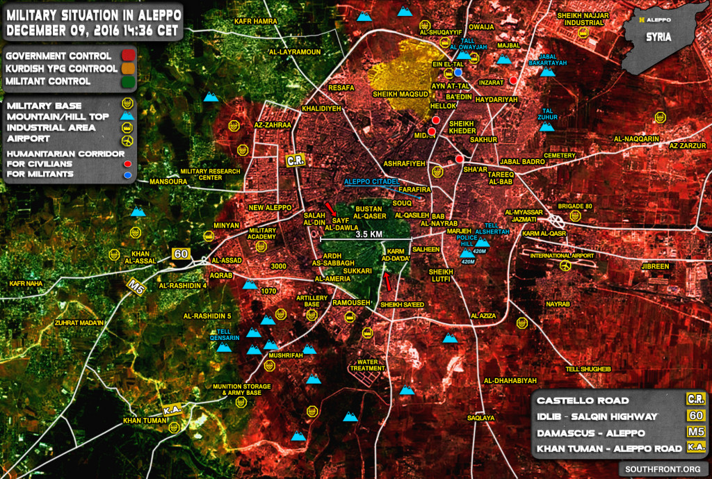 Govt Forces Renew Military Operation In Aleppo As Militants Again Ingore Terms of Russia-Proposed Ceasefire