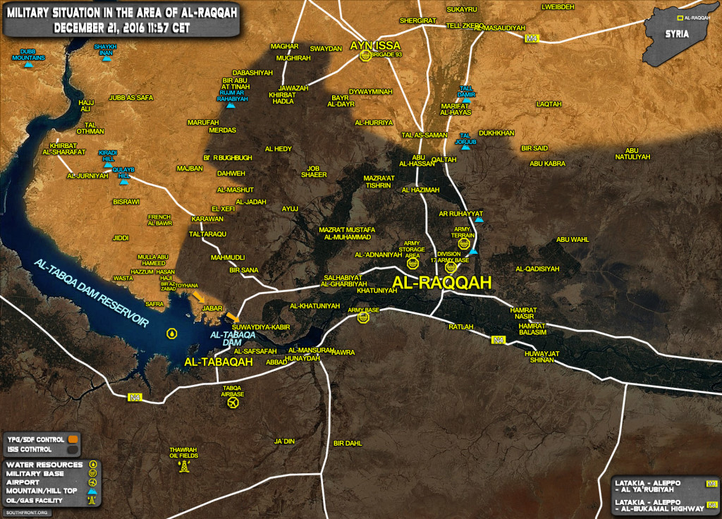 YPG Forces Seize Jabar, Deploy Closer To Al-Tabqa Dam