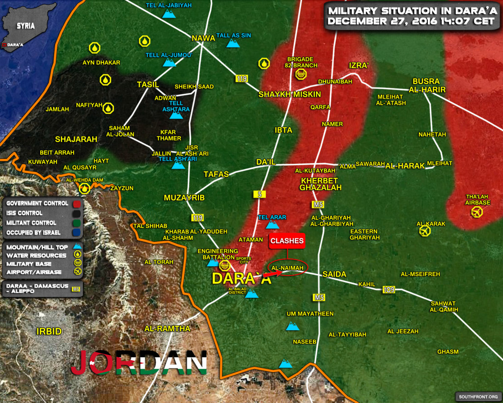 Clashes Between Govt Forces And FSA Militants Erupt In Daraa Province