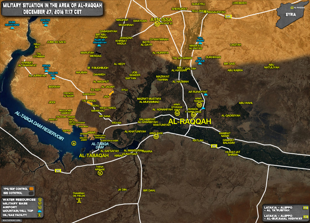 ISIS Counter Attacks Against Kurdish YPG Forces Near Tabqa Dam In Raqqah Province