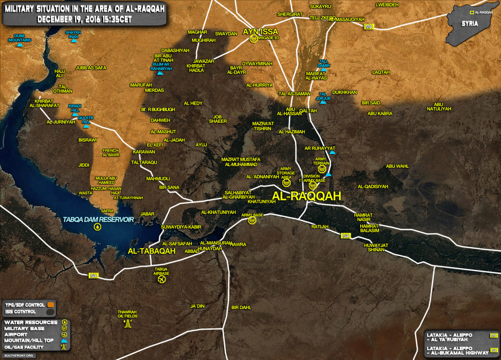 Kurdish YPG Forces Reach Tabqa Dam Reservoir Near ISIS Self-Proclaimed Capital Of Raqqah