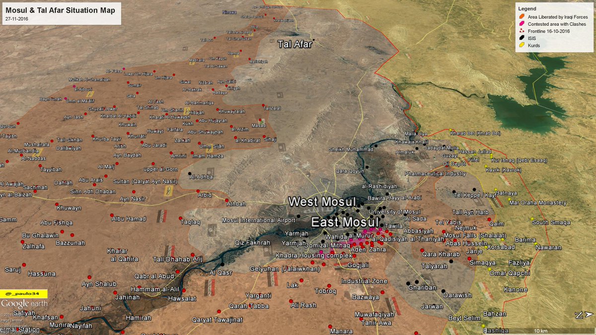 22 Neighborhoods Liberated from ISIS by Iraqi forces in Western Mosul