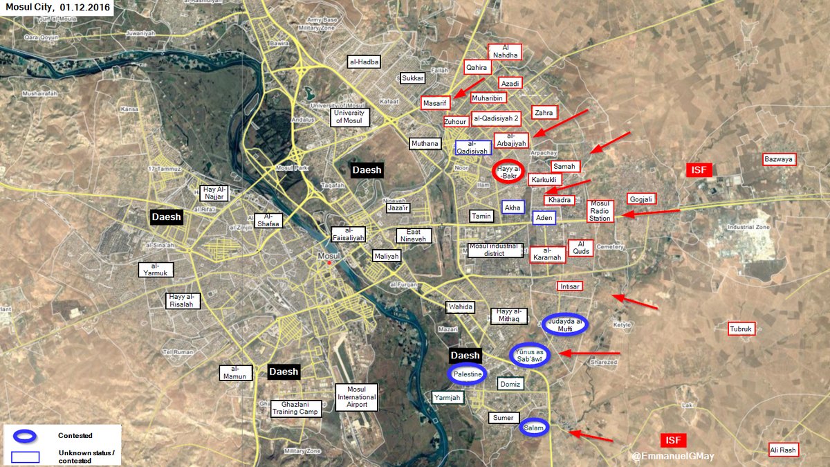 Iraqi Security Forces Seize Hayy al-Bakr District of Mosul from ISIS