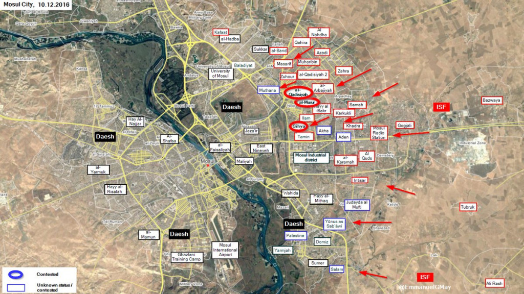 Iraqi Forces Liberate al-Qadisiyah and al-Murur Districts of Mosul