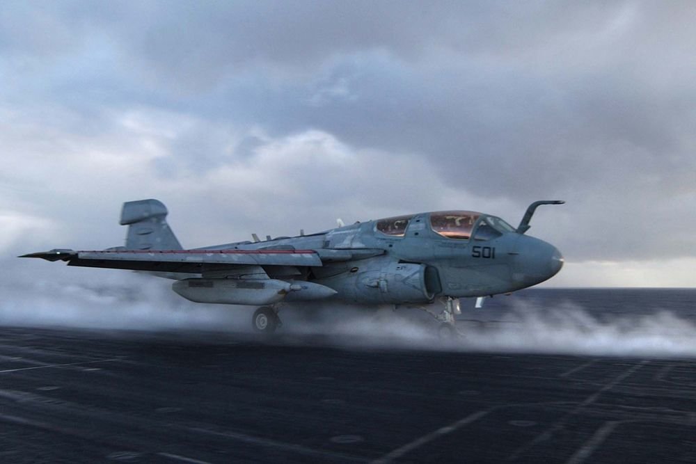 Flightdeck Fail: Technical Expert Blown Out by EA-6B Prowler's Exhaust (Video)