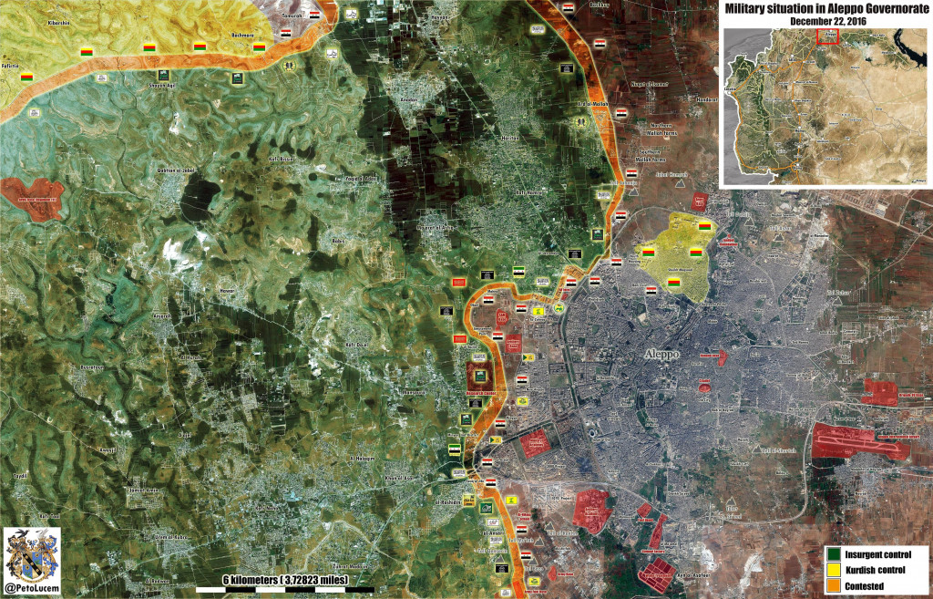 Map Update: Military Situation In Aleppo And Its Western Countryside