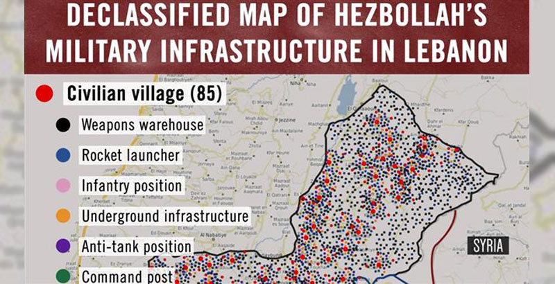 Israeli Military Admits Tweeting Fake Lebanon Map with Marked Hezbollah Positions