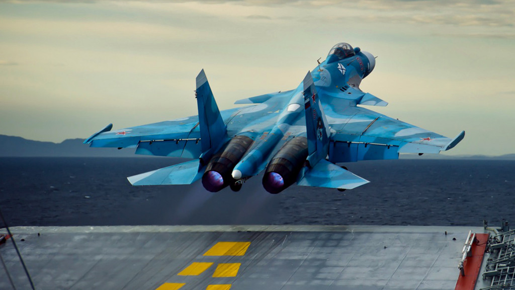 Su-33 From Russia's Admiral Kuznetsov Crashed In The Mediterranean