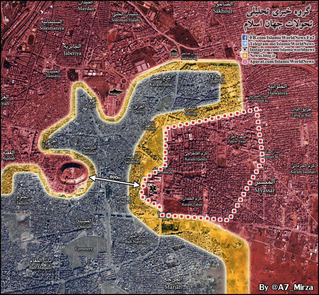 Syrian Army Liberates More Areas of Aleppo City, Aims to Split Remaining Rebel-Held Areas Into Two Parts Again