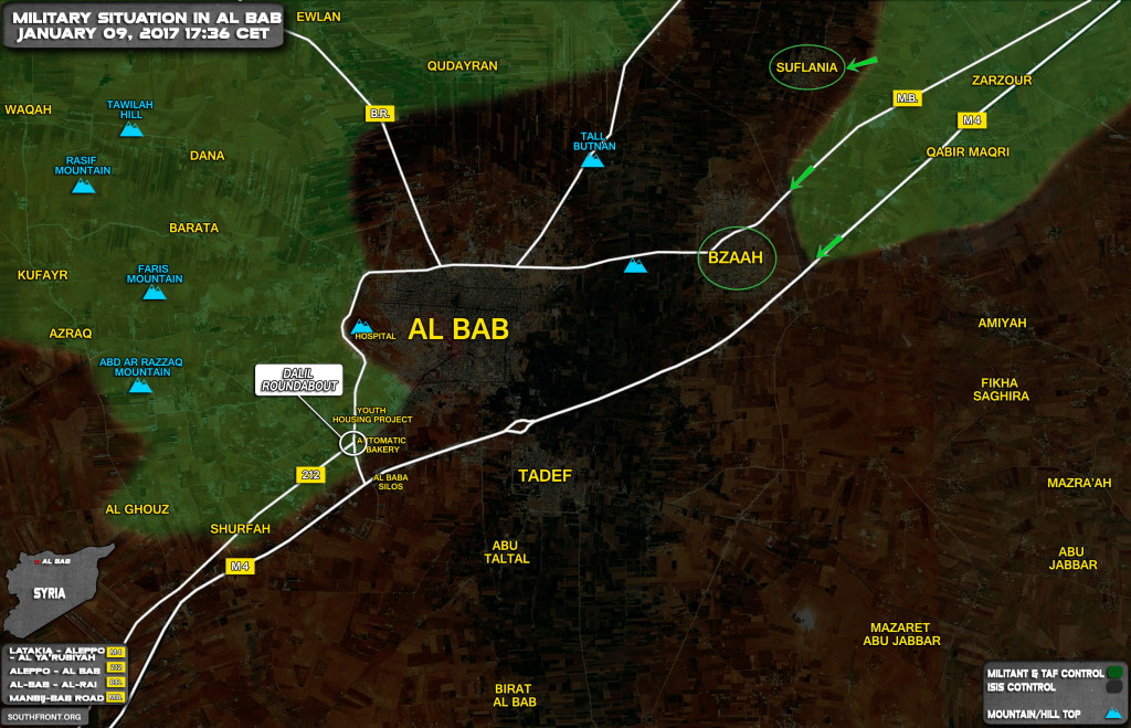 Turkish Forces Advancing To Flank Al-Bab From Eastern Direction (Syria Map Update)