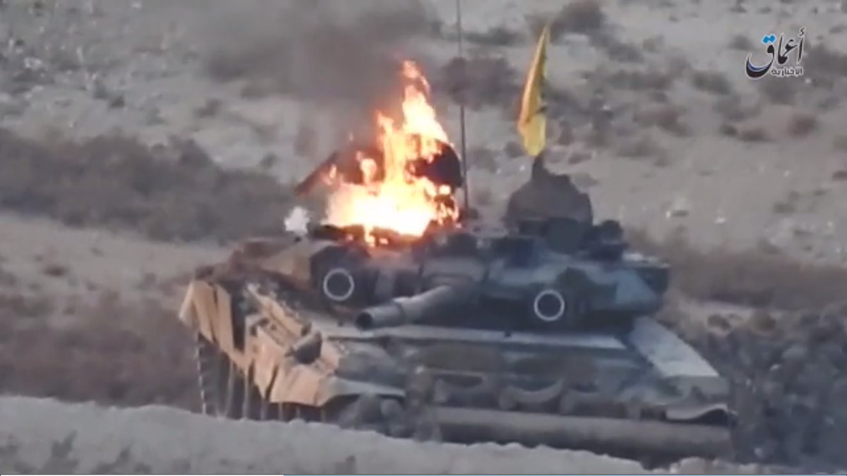 ISIS Destroyed Russian-Made T-90 Tank East Of Khanaser (Photo, Video)