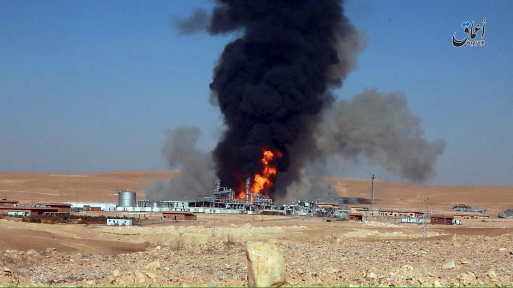 ISIS Blew Up Bin Hayyan Gas Company Near Palmyra (Photos)